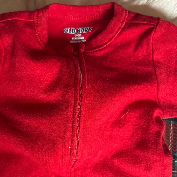 Old Navy Red 'My First Christmas' Kids Footie - Picture 2 of 2
